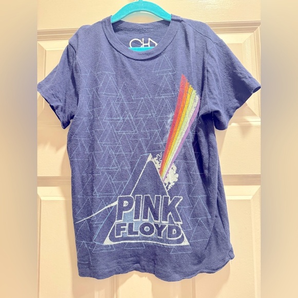 CHASER EUC Kids Sz 7 Blue Graphic “Pink Floyd” Rocker T-Shirt - Picture 2 of 4